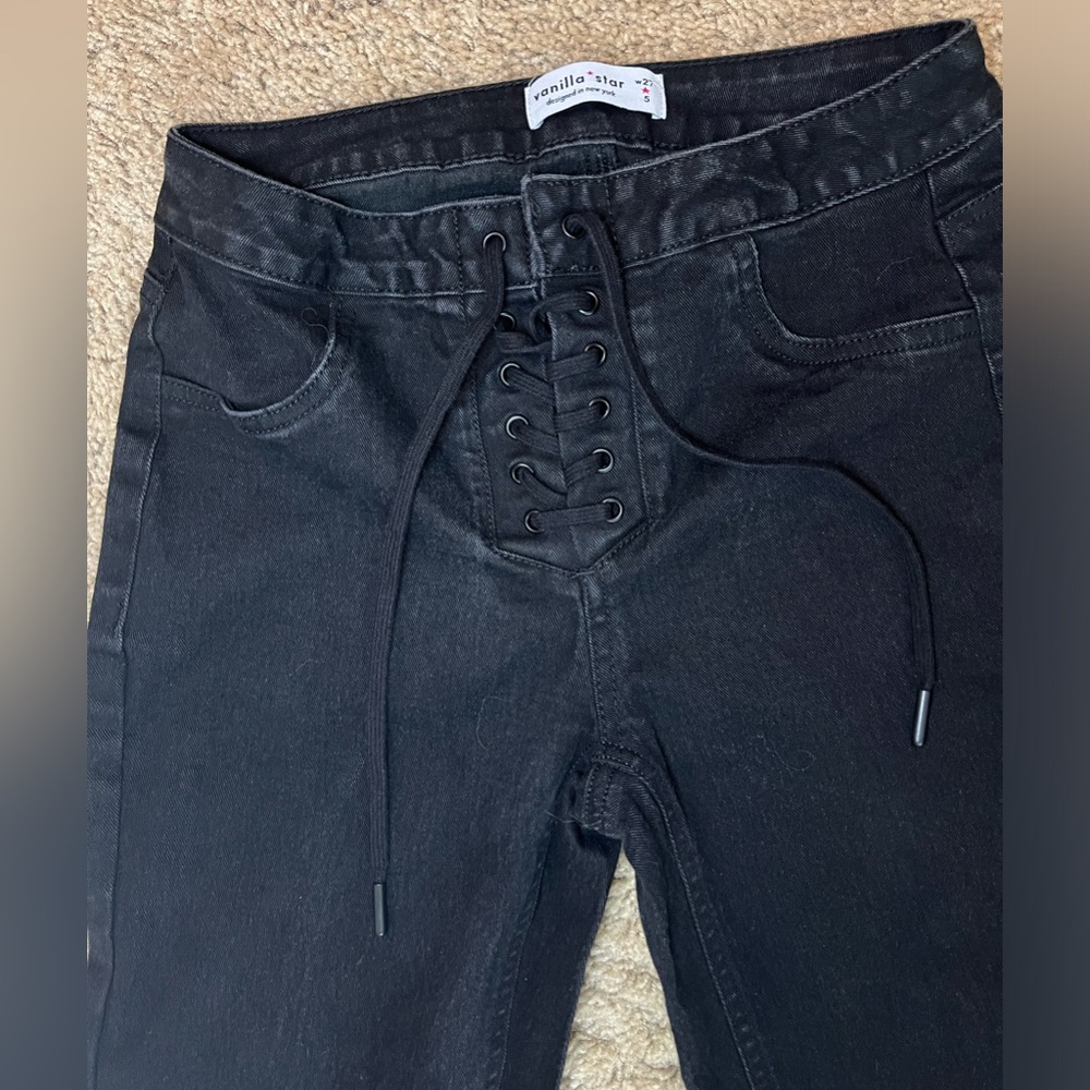 Vanilla Star Black Denim Jeans, Size 27